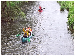 Kanutour auf der Emmer von Steinheim bis zum Emmer-Stausee